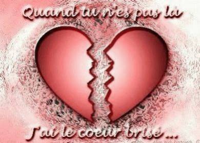 et oui jai le coeur brise en ce moment