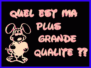 Kel est ma plus grande qualite??