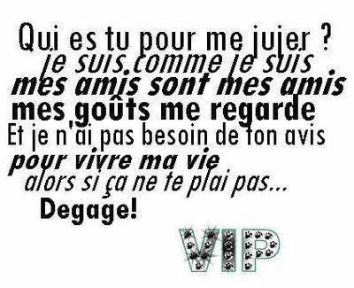 et ouai ki es tu pour me juge
